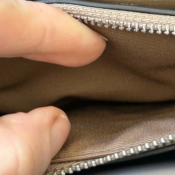 Coach mini Nina ct804 Tan Leather Handbag crossbody nwot - Picture 9 of 9